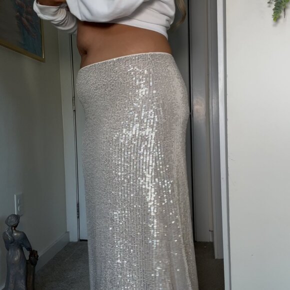 OLD NAVY SEQUIN TALL MAXI SKIRT- UNWORN - Picture 10 of 10